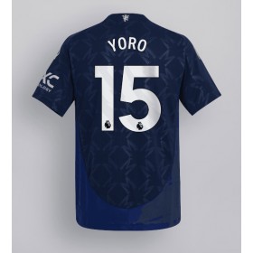 Manchester United Leny Yoro #15 Borta Kläder 2024-25 Kortärmad